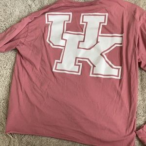 VICTORIA SECRET, PINK, LONG SLEEVE, CROPPED TEE